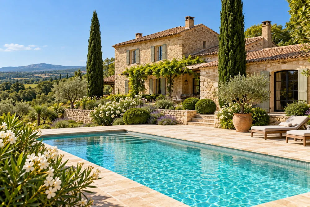Hébergement avec piscine et terrasse